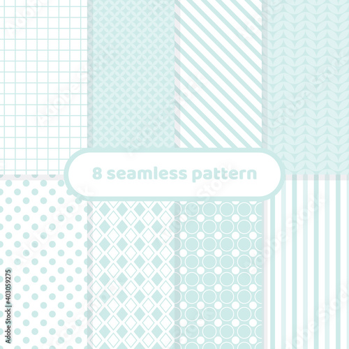Cute different geometric patterns, abstract pattern set, pastel