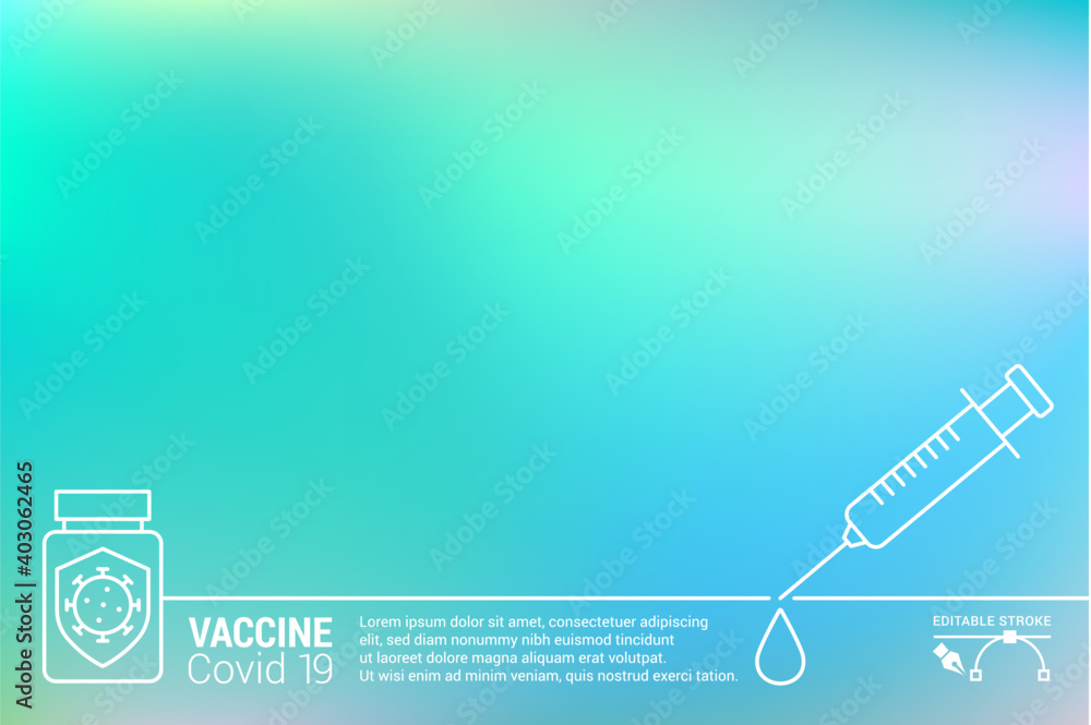 illustration banner concepts for the covid vaccine, universal flu