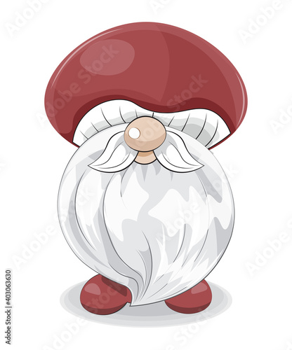 cute gnome mushroom