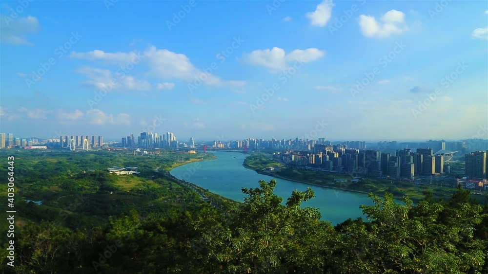 skyline of Nanning city, the capital of Guangxi province, China. skyline of Nanning city, the capital of Guangxi province, China.