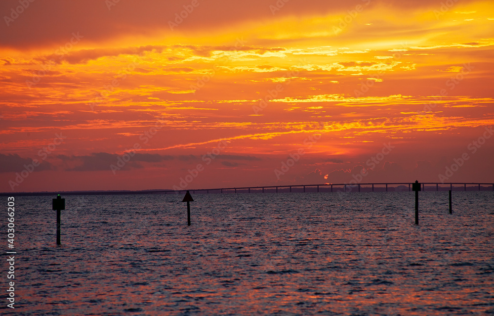 Sunset of the Gulf of Mexico