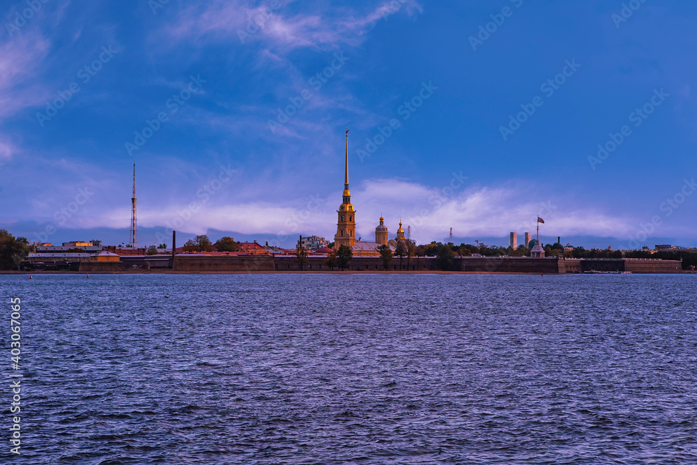 Peter and Paul Fortress and Cathedral in Sankt Petersburg, Russia