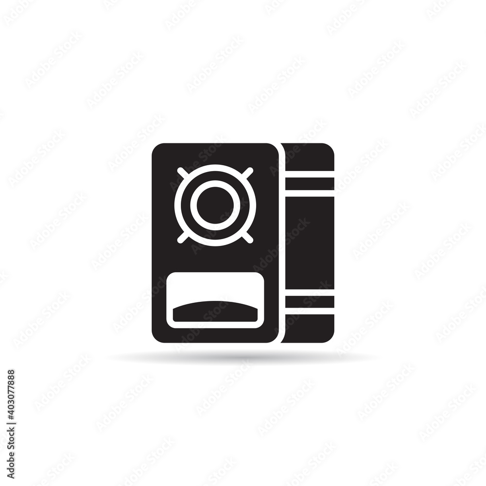 loudspeaker, amplifier and stereo icon vector loudspeaker, amplifier and stereo icon vector