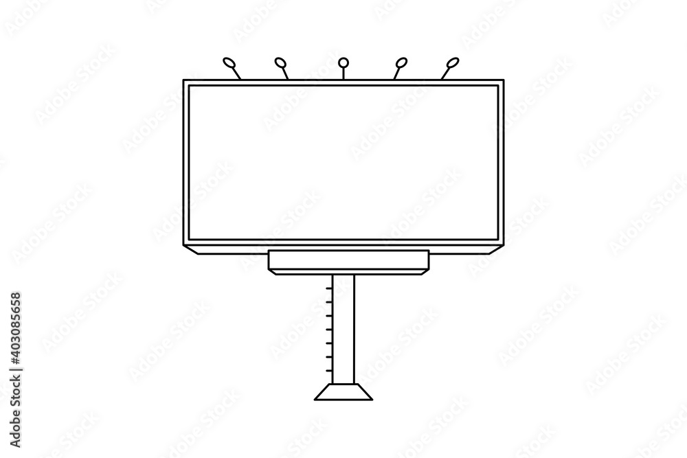 Blank billboard for advertising space vector Blank billboard for advertising space vector