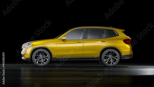 3D rendering of a brand-less generic SUV concept car   © Andrus Ciprian
