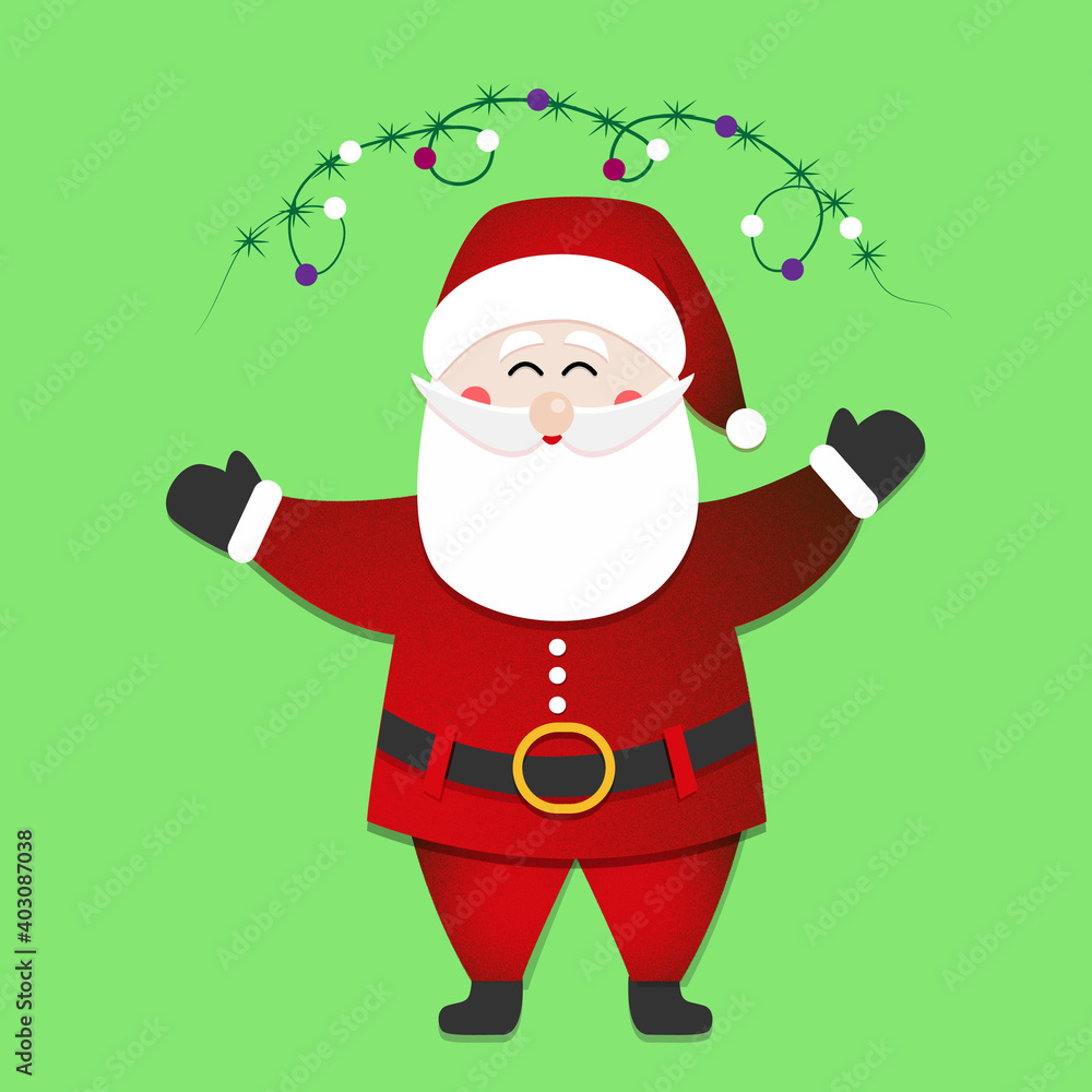 santa claus with christmas tree santa claus with christmas tree