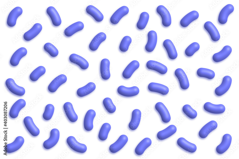 Abstract seamless pattern with purple 3D beans Abstract seamless pattern with purple 3D beans