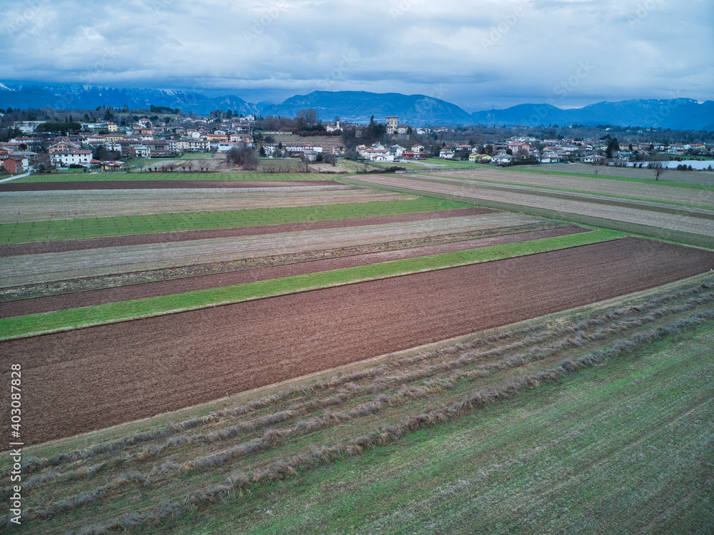 Geometries of nature and man. View from above.