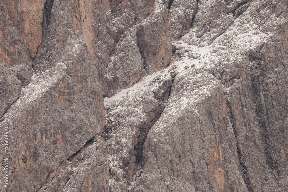 Detail of vertical Dolomites wall in Italy Detail of vertical Dolomites wall in Italy