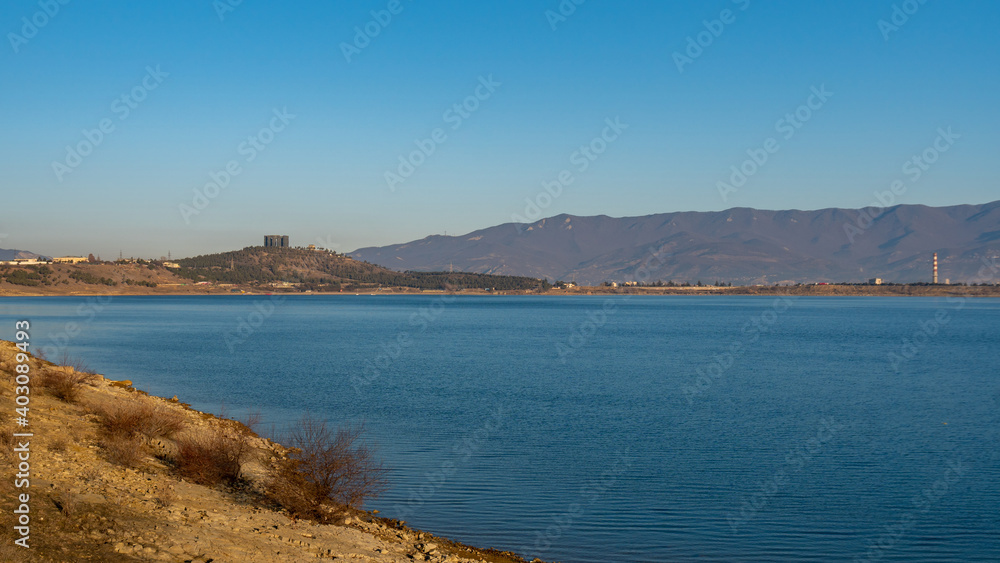 Tbilisi reservoir or The Tbilisi sea, landscape