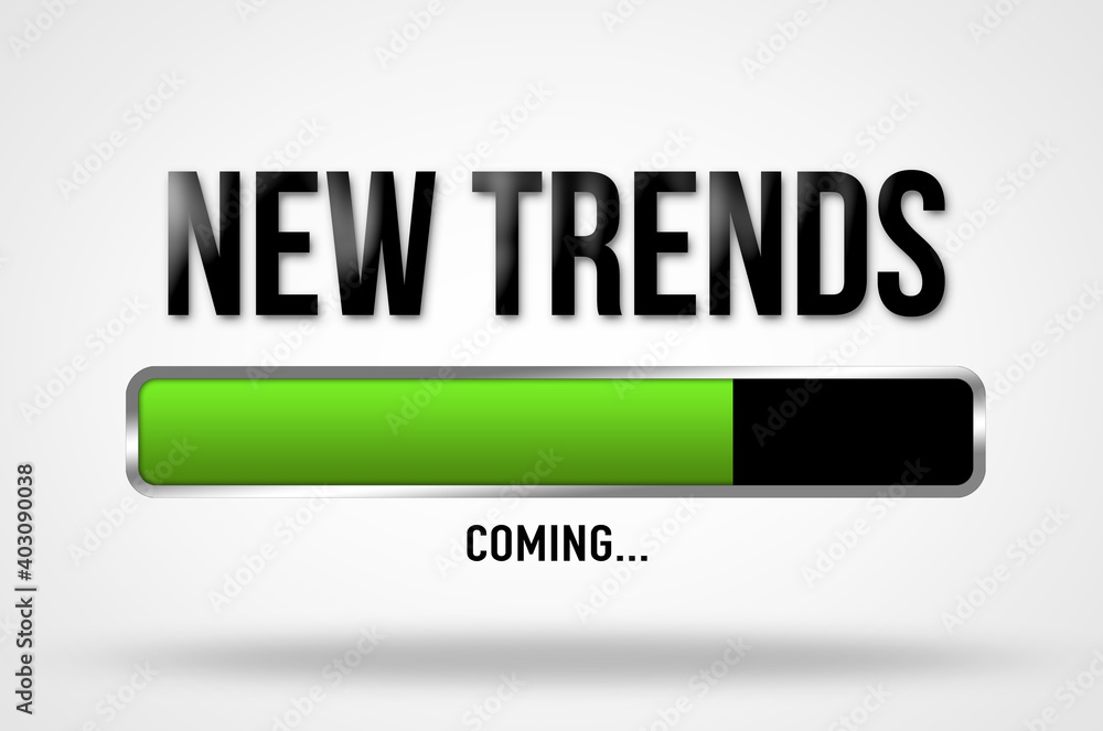 New Trends - progress bar illustration New Trends - progress bar illustration