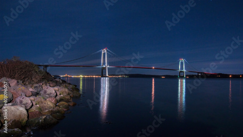 Bilde på lerret Lillebælt, Middelfart, Fredericia Fyn, Jylland,  Danmark