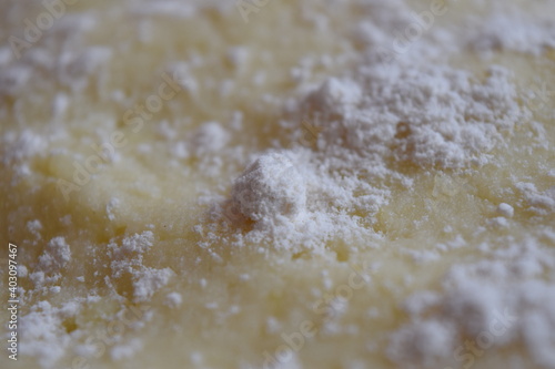 close up of a dough