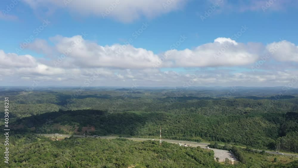 Mountain altitude forest landscapes