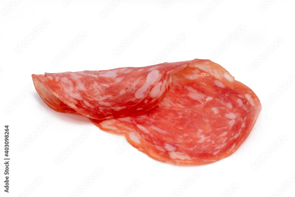 Salami in feinen Scheiben Salami in feinen Scheiben