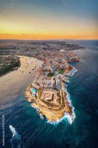 Valletta, Malta during Sunset, taken in November 2020