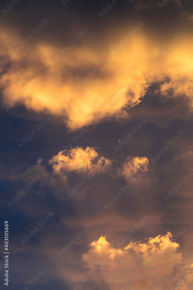Clouds in Laredo, Cantabria, Spain, Europe