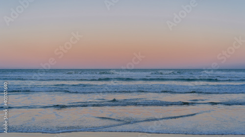 Waves at dusk