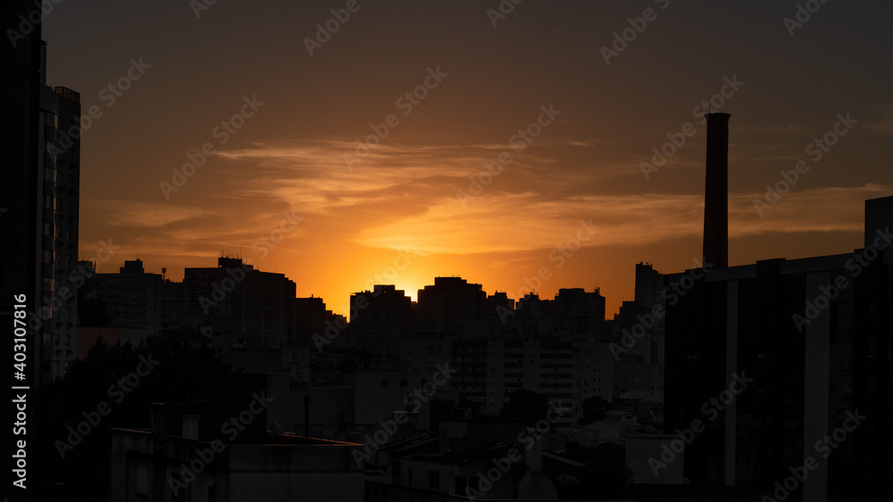 Sunset in Porto Alegre