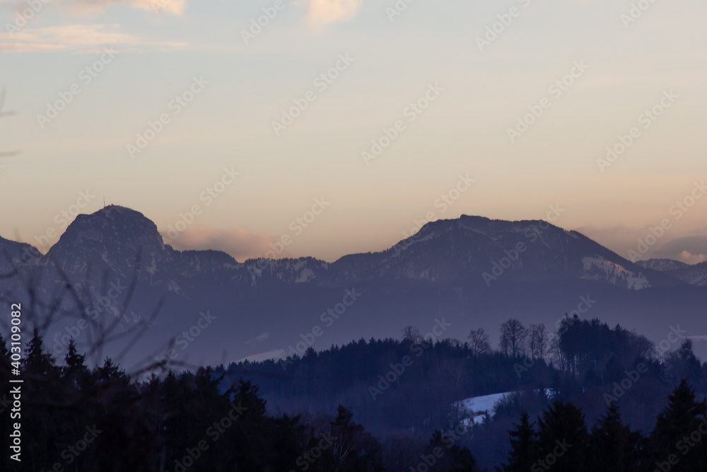 Bergblick, Alpen Bergblick, Alpen