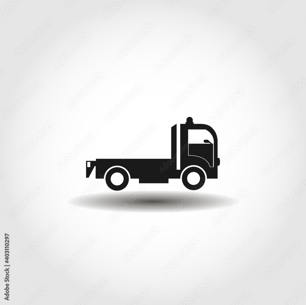 tow truck isolated vector icon. car service design element tow truck isolated vector icon. car service design element