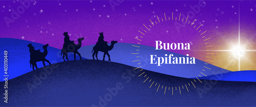 Buona Epifania - trzej królowie, święto trzech króli, 6 stycznia, język hiszpański 