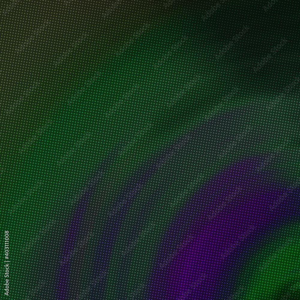 Obraz premium An abstract green and purple halftone grunge background image.