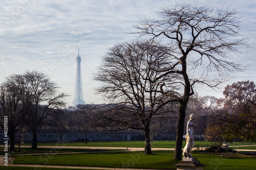 Jardin des Tuileries in Paris, France