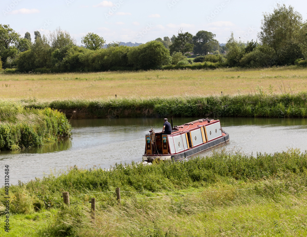 Fototapeta premium Leisure boats on the river Thames.