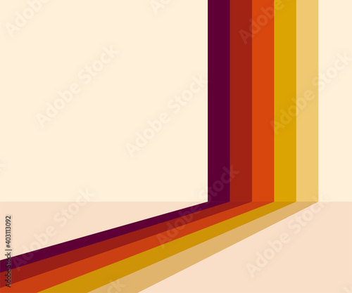 70s, 1970 abstract vector stock retro lines background. Vector illustration.