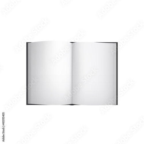 Open Book Realistic Composition