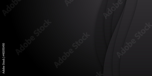 Modern luxury background vector overlap layer on dark and shadow black space with abstract style for design. graphic illustration Texture with line black wave glitters dots element decoration. 