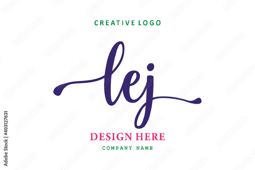 LEJ lettering logo is simple, easy to understand and authoritative LEJ lettering logo is simple, easy to understand and authoritative