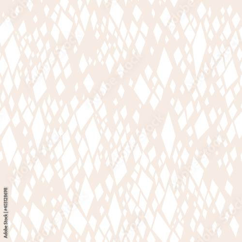 Random hand drawn diamond shapes seamless triangle abstract pattern beautiful fashion style.