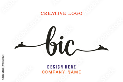 BIC lettering logo is simple, easy to understand and authoritative