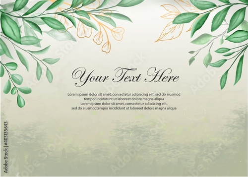 Elegant hand drawing floral background