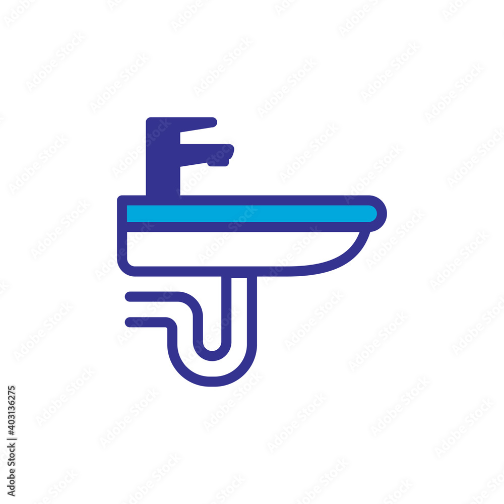 wash basin icon, vector, design trendy wash basin icon, vector, design trendy