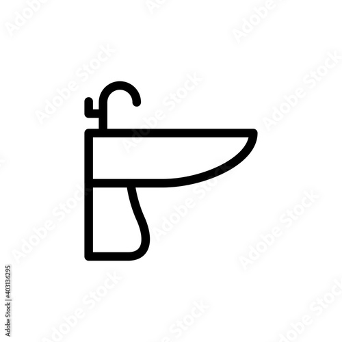 wash basin icon, vector, design trendy