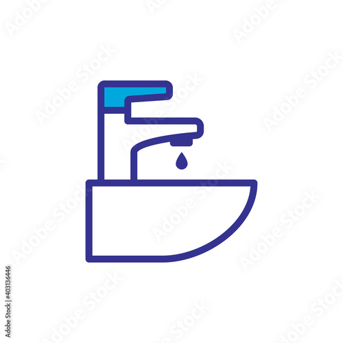 wash basin icon, vector, design trendy