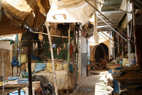 Market in some town of Morocco