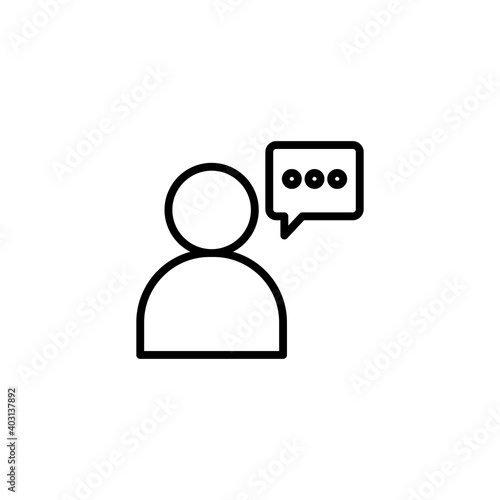 Chat, speak sign, talk icon vector