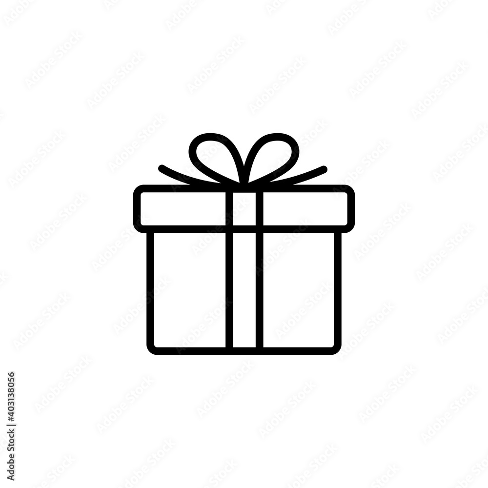 Gift icon, gift symbol for your web site Gift icon, gift symbol for your web site