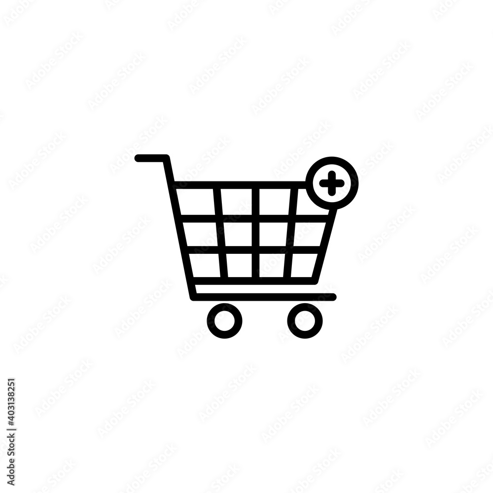 Shopping Cart symbol for your web site, Trolley icon vector Shopping Cart symbol for your web site, Trolley icon vector