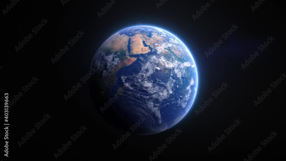 3D rendered rotating Planet Earth. Elements furnished by NASA. 3D rendered rotating Planet Earth. Elements furnished by NASA.