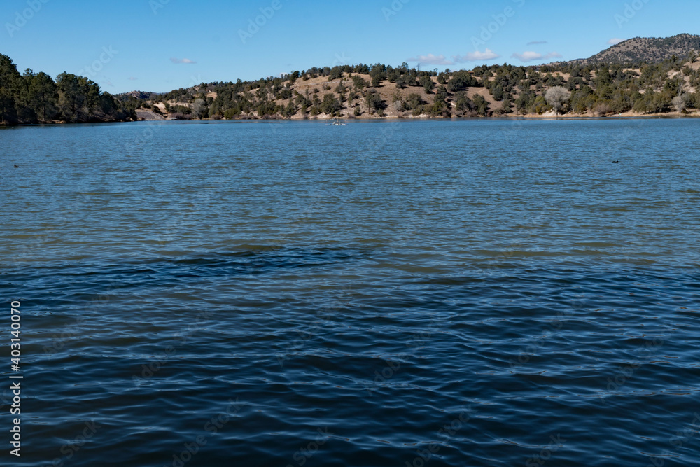 View on the water of Lake Roberts. View on the water of Lake Roberts.