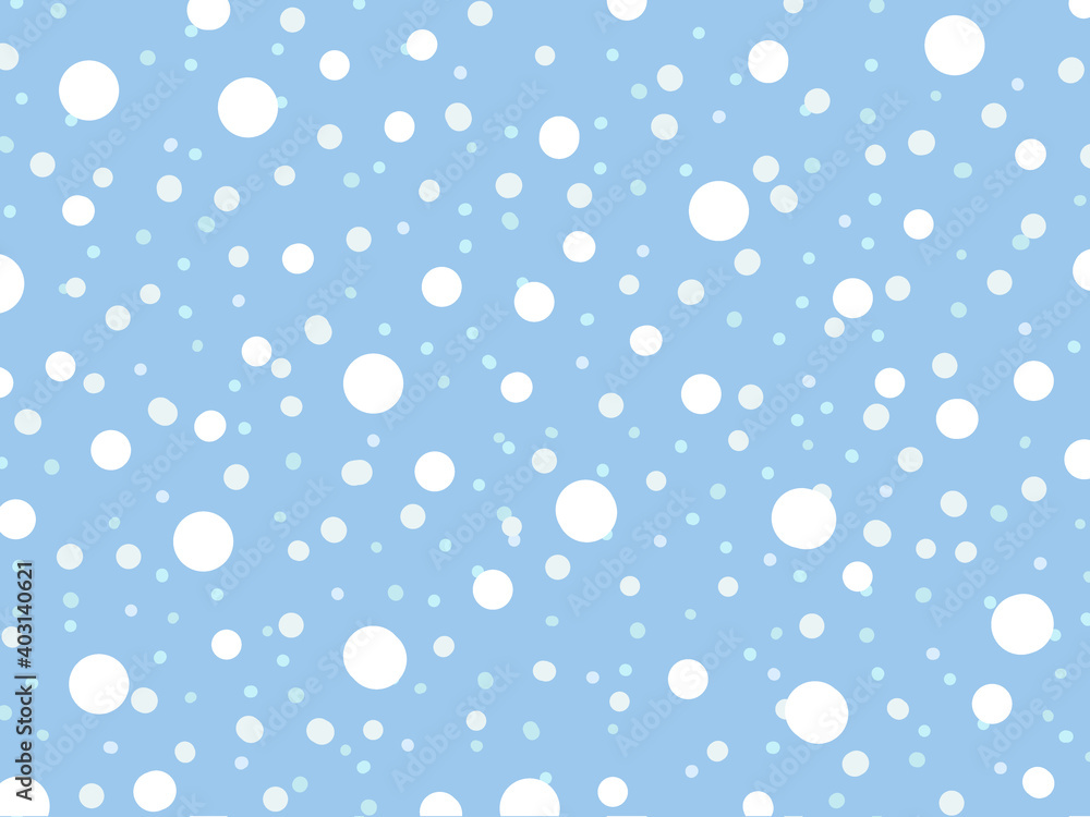 背景素材 水色 ランダム水玉 雪 背景素材 水色 ランダム水玉 雪