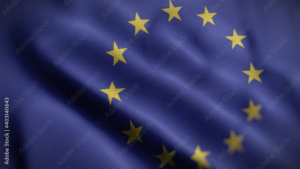 EU Flag Textured Waving Close Up Background HD EU Flag Textured Waving Close Up Background HD