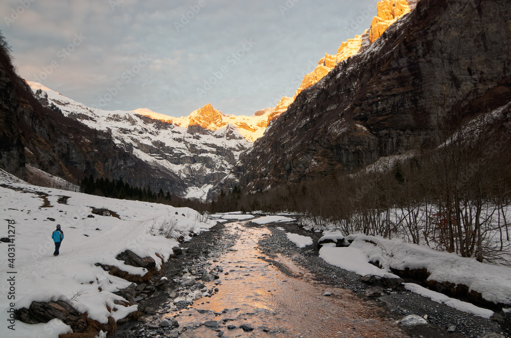 Cirque de Sixt-Fer-à-Cheval, vallée du giffre, Haute-savoie, France