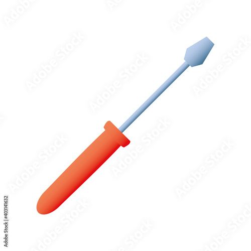 home remodeling repair screwdriver tool icon design vector