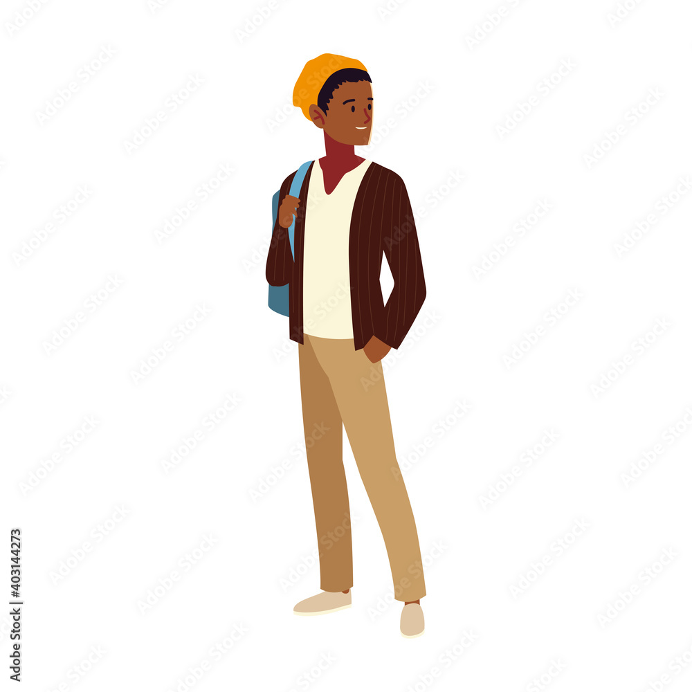student male character, cartoon people student university student male character, cartoon people student university
